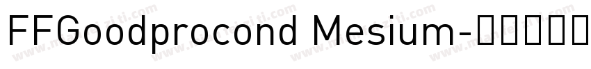 FFGoodprocond Mesium字体转换